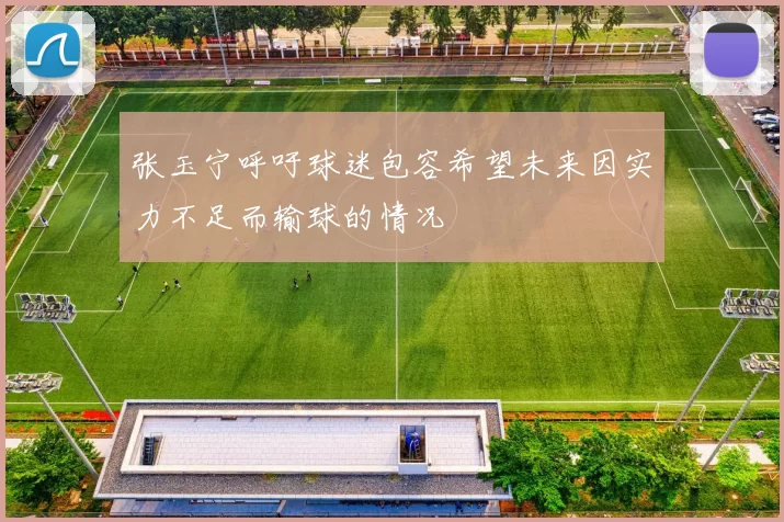 张玉宁呼吁球迷包容希望未来因实力不足而输球的情况